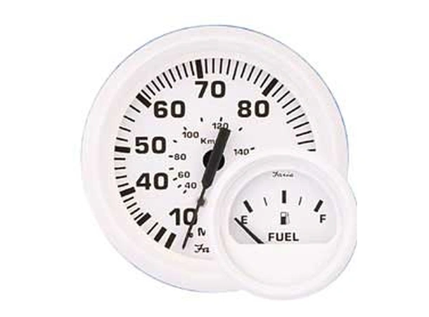 FARIA Vacuum instrument for turbotrykk Ø2" - Hvit - Komplett m/slange